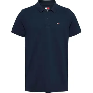 TOMMY HILFIGER JEANS Tommy Jeans Placket Slim Fit Kurzarm-poloshirt - Dark Night Navy - S