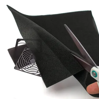 Ventilator für PC/Computer, staubdichter Filter, Schaumstoffplatte, 1 Blatt, 3mm Thick, 25cm x 25cm (625cm2)