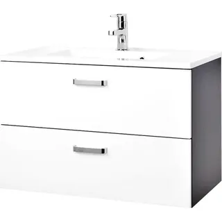 Bolgona Waschtisch, weiss/grau - Weiß, Grau