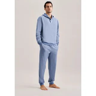 Seidensticker Pyjama Schwarze Rose Blau M