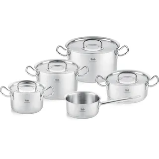 Fissler Original-Profi Collection Retro/limitiertes Edelstahl-Kochtopfset, 5-teilig, inkl. Metall-Deckel - Induktion