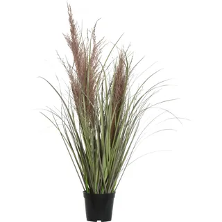 Decoris Everlands Grünes und Violettes PVC-Gras, 30 cm Durchmesser, 60 cm Höhe, Einheitsgröße