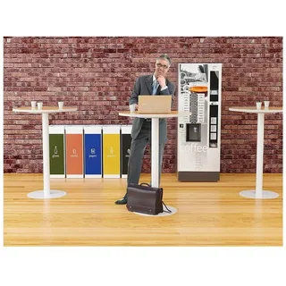 Paperflow meet powered by PAPERFLOW Stehtisch buche 60,0 x 60,0 x 110,0 cm