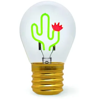 Legami Glühbirnenförmige Tischlampe Cactus Grün