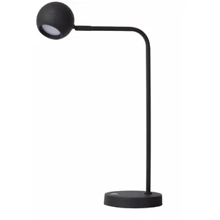Licht-Erlebnisse LED Akku Tischleuchte Zimi Flexibel Schwarz 49 Cm 2700 K