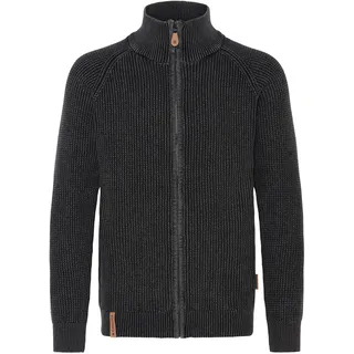 Strickjacke INDICODE "Strickjacke IDRockly", Herren, Gr. S, schwarz, Obermaterial: 100% Baumwolle CO., Strickjacken Strickjacke
