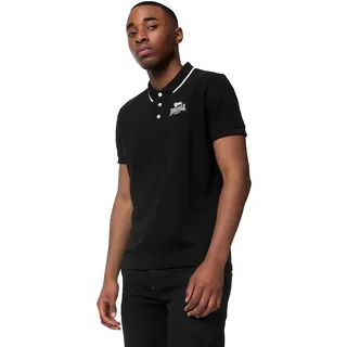 Lonsdale Herren BALLYGALLEY Poloshirt, Black/White, M