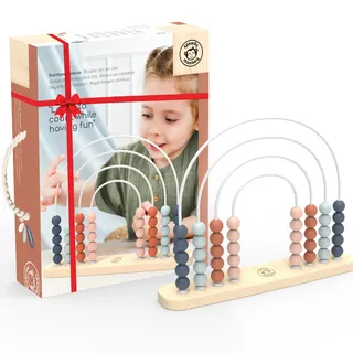 NICI SP1011 Regenbogen-Abakus 31,8x6,9x24,6cm