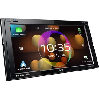 JVC KW-M875DBW 6,8" Doppel-DIN Digital Media AV-Receiver mit Wireless CarPlay & Android Auto
