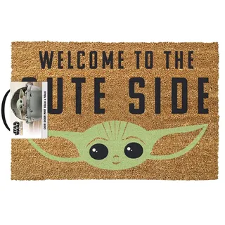 Pyramid International Star Wars Fußmatte (Welcome to The Cute Side Design) 40 cm x 60 cm Kokosfaser Fußmatte, Außen- und Innen-Fußmatte, Star Wars Geschenke für Männer und Frauen – Offizielles