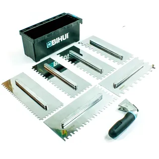 Bihui Glättekellen-Set gezahnt RS, 280x115mm