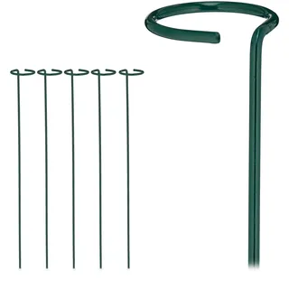 Relaxdays Pflanzstäbe Metall 60 cm