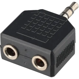 Kopfhörer-Adapter AUX, Klinke 3,5 mm 1 zu 2 - 1x 3,5-mm-Klinkenstecker (3-polig, stereo) > 2x 3,5-mm-Klinkenkupplung (3-polig, stereo)