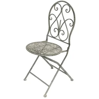 DanDiBo Ambiente DanDiBo Gartenstuhl 40 x 92 x 92 cm grau/weiß