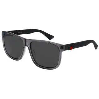 Gucci GG0010S 004Glasdurchmesser: 58 - Grau, Dunkelgrau, Hellgrau