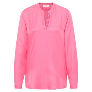 Viscose Shirt Bluse in pink unifarben