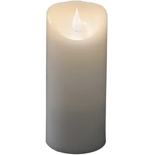 Konstsmide LED Echtwachskerze Ø 7,5 cm Höhe 17,5 cm weiß