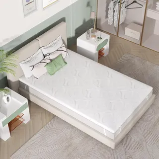 Novilla Matratzen Topper 80x200 5cm Höhe Gel Topper Memory Foam MatratzenTopper für Boxspringbett Wohnwagen Schlafsofa Matratzenauflage Bezug Waschbar Oeko-TEx