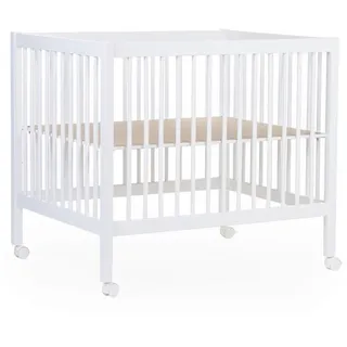 Childhome Laufgitter , Weiß , Holz , Buche , teilmassiv , 78x82x98 cm , EN 71, Made in Europe , höhenverstellbar , Babymöbel & Kindermöbel, Babyzimmer, Laufgitter