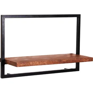 SIT Möbel Panama Wandregal 50 x 25 x 35 cm Schwarz