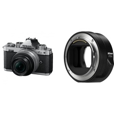 Nikon Z fc KIT Z DX 16-50 mm 1:3.5-6.3 VR Silver Edition + NIKON FTZ II (Adapter für F-Mount Objektive auf Z-Mount Kameras)
