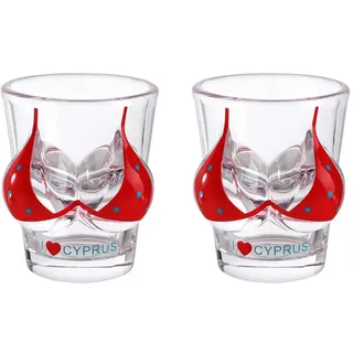 IBLUELOVER Schnapsgläser 2 Stück Shotgläser für Alkohol Shot Vodka Tequila Party Bars Schnapsglas Lustig kreativ Brust Shotbecher Spülmaschinenfest Likörgläser kleines Weinglas