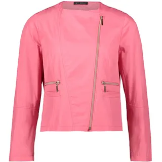 Jackenblazer BETTY BARCLAY "Bikerjacke mit Reißverschluss", Damen, Gr. 44, pink, Obermaterial: 100% Polyester PES., Blazer Jackenblazer