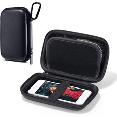 ULAK MP3 Player Hülle, Hard Travel Case Schützende Aufbewahrungs Tasche für Bluetooth MP3 / MP4-Player/Kopfhörer/iPod Touch - Schwarz