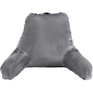 VEVOR Lesekissen Bettkissen (Groß) mit geschreddertem Memory-Schaum, Rückenkissen (381 x 508 x 254 mm) mit 3 Taschen & waschbarem kurzem Samttuch, Oberseite mit Griff, zum Fernsehen Lesen Spielen