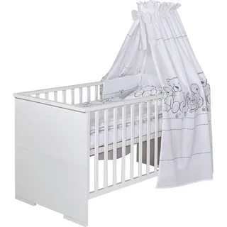 Schardt Kombi-Kinderbett 70x140 cm Maxx White - Maße: 145 cm x 77 cm x 83 cm - Farbe: Weiß, 04 863 52 02 - Weiß
