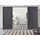 Schwebetürenschrank OTELI 323 x 233 x 68 cm Grau