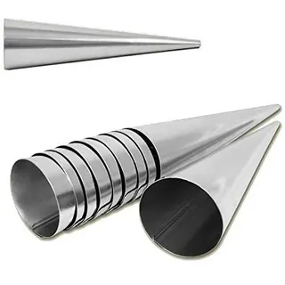 Hörnchen Backform 10er Set Edelstahl (90 mm x 25 mm)