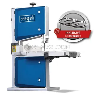 BANDSAGEMACHINE HOLZSAGE TISCHSAGE QUERSCHNEIDLEHRE 3 SAGEBANDE SCHEPPACH HBS30
