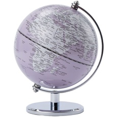 EMFORM Gagarin Globus Mini-Globus mittige Achse Metallfuß versch. Farben Pastell Pink