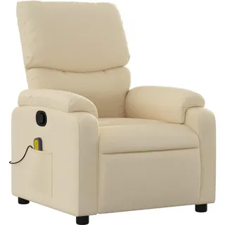 vidaXL Massagesessel Modell 6 Polyester 50 x 99 x 0 cm Beige/Weiß