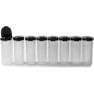 Tupperware Gewürz-Riese 270 ml (8) schwarz Gewürz Behälter Gewürzbehälter groß - Schwarz