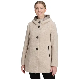 Wolljacke GIL BRET, Damen, Gr. 38, beige (light sand), Bouclé, Obermaterial: 60% Wolle, 35% Polyamid, 5% sonstige Fasern, unifarben, tailliert ca. Mitte Oberschenkel, gerader Abschluss, Jacken Wolljacke, mit Innenjacke