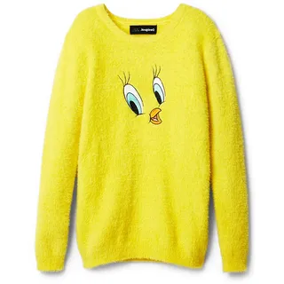 Desigual Mädchen Jers_piolin 8022 Yellow Sun Pullover Sweater, Gelb, M EU