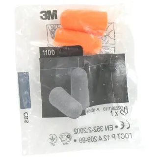 we want your ears 20 Paar 3M 1100 Ohrstöpsel Weiche Schaumstoff-Ohrstöpsel, 35 dB SNR, Ideal zum Schlafen, Reisen, Lernen, Arbeit, Lauter Lärm