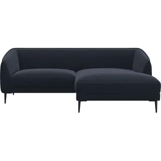 FLEXLUX Ecksofa »Belle Designsofa, bequem durch Kaltschaum im Sitz, L-Form«, Skandinavisches Design, In hochwertiger Verarbeitung, B/T 218/149 cm FLEXLUX Royal Blue