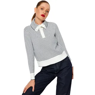 Trendyol Damen GESTREIFT Lange Ärmel Regulär Sweater
