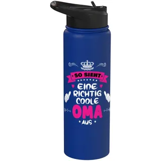 Beste Oma So sieht eine richtig coole Oma aus Muttertags Stainless Steel Insulated Water Bottle
