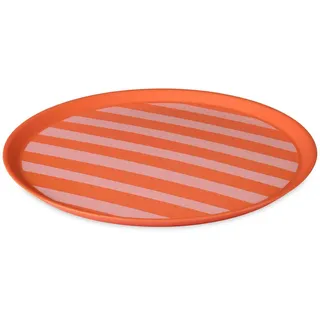 Teller Nora 25,5 cm , Rot , Kunststoff , Geschirr, Teller, Speiseteller