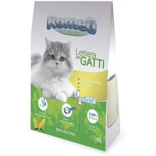Porrini Naturbett für Katzentablett, extra saugfähig, 6 l, Katze