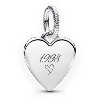 PANDORA Gravierbarer Herz Charm-Anhänger 398914C00 Anhänger