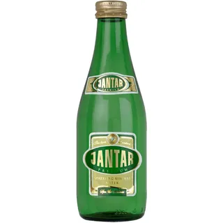 MITTELMINERALISIERTES QUELLENWASSER, KARBONIERT, 330 ml (GLAS) - JANTAR