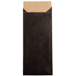 Rayher Papiertüten, mini, zum Befüllen, 50 Papiertüten, schwarz, 5,3 x 11,5 cm, 60g/m2, Geschenktüten lebensmittelecht, Papiersterne basteln, Adventskalendertüten, 67245576