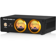 Douk Audio VU22 Duales analoges VU Meter Display DB Panel Musikspektrum MIC und LINE Schallpegelmesser Audio Indicator