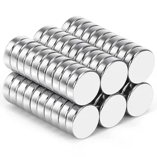 Neodym Magnete Wukong, 10mm x 3mm mini Magnete 64 Stücke rund für Whiteboard Magnettafel Magnetstreifen Kühlschrank Glas Magnetboards Tafel Pinnwand