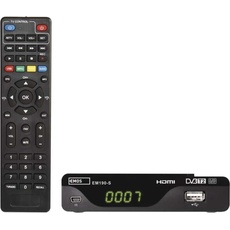Emos DVB-T2 Receiver EMOS EM190-S HD HEVC H265 (DVB-T, DVB-T2), TV Receiver, Schwarz